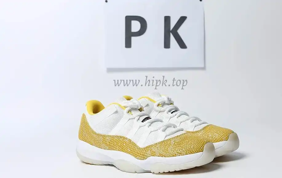 PK GOD Jordan 11 Retro Low Tour Yellow Snakeskin RETAIL MATERIALS READY TO SHIP