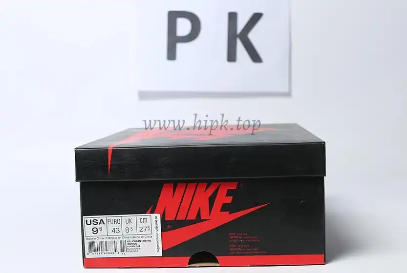 PK GOD Jordan 1 Retro High Neutral Grey Hyper Crimson RETAIL MATERIALS READY TO SHIP