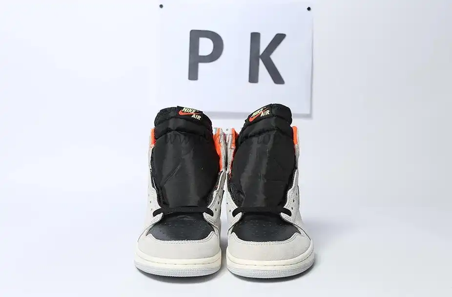 PK GOD Jordan 1 Retro High Neutral Grey Hyper Crimson RETAIL MATERIALS READY TO SHIP