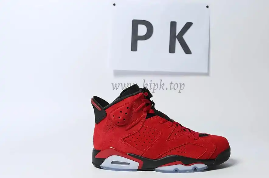 PK GOD Jordan 6 Retro Black Red RETAIL MATERIALS READY TO SHIP