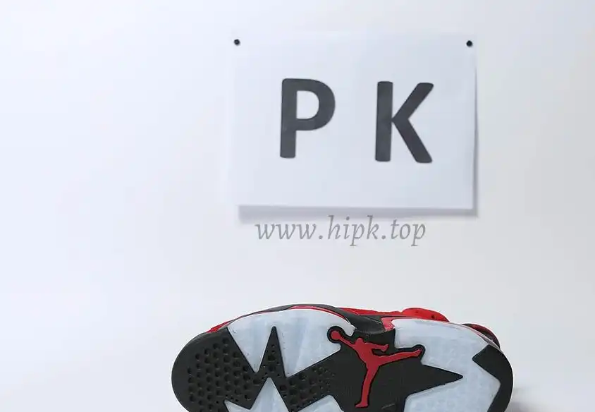 PK GOD Jordan 6 Retro Black Red RETAIL MATERIALS READY TO SHIP