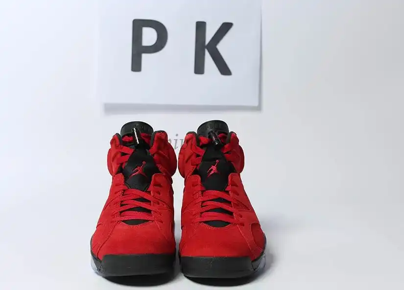 PK GOD Jordan 6 Retro Black Red RETAIL MATERIALS READY TO SHIP