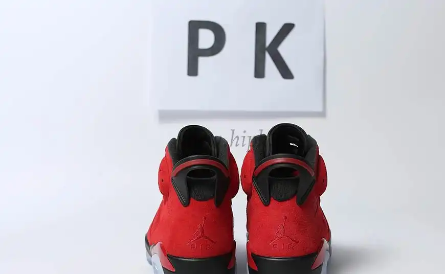 PK GOD Jordan 6 Retro Black Red RETAIL MATERIALS READY TO SHIP