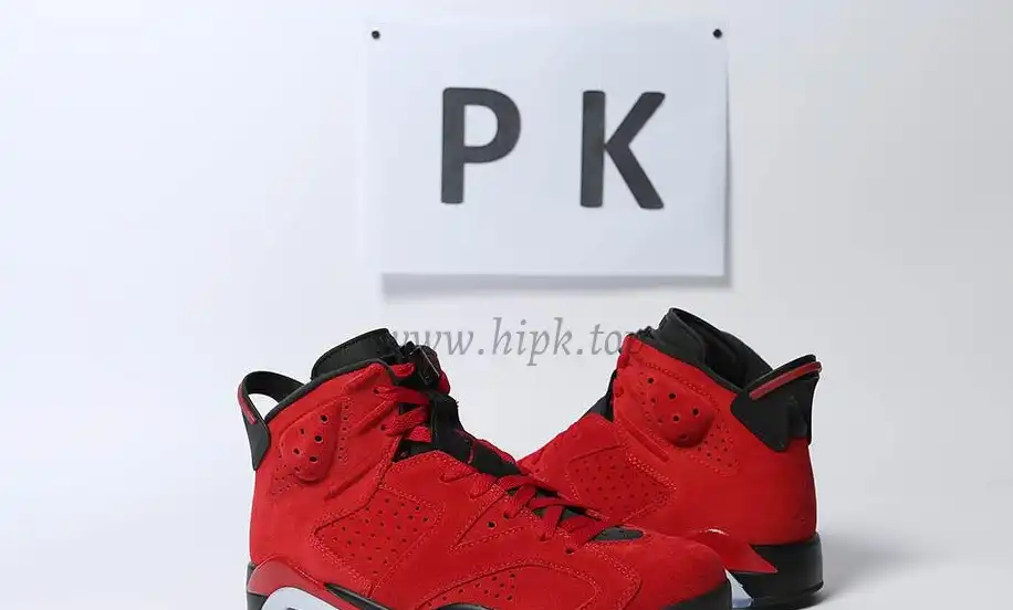 PK GOD Jordan 6 Retro Black Red RETAIL MATERIALS READY TO SHIP