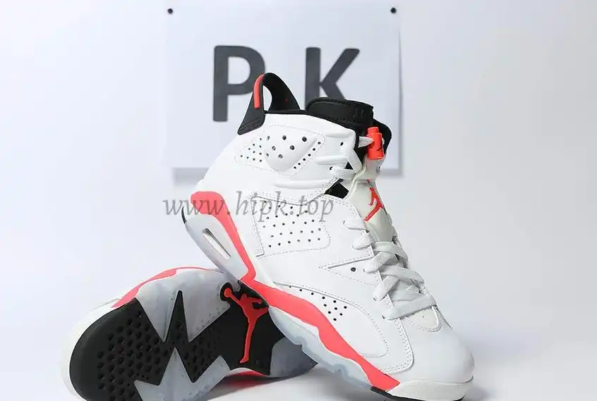 PK GOD Jordan 6 Retro Infrared White 2014 RETAIL MATERIALS READY TO SHIP