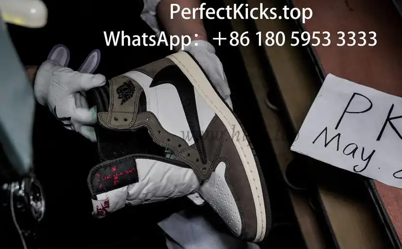 PK 4.0 TRAVIS SCOTT X AIR JORDAN I CD4487-100HIGH OG MOCHA RETAIL MATERIALS RETAIL VERSION