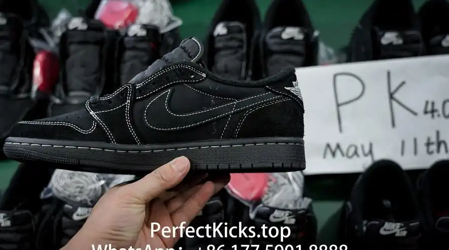 PK 4.0 Jordan 1 Retro Low OG SP Travis Scott Black Phantom RETAIL MATERIALS READY TO SHIP