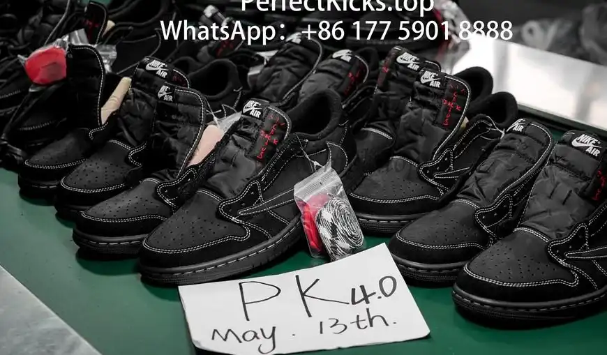 PK 4.0 Jordan 1 Retro Low OG SP Travis Scott Black Phantom RETAIL MATERIALS READY TO SHIP