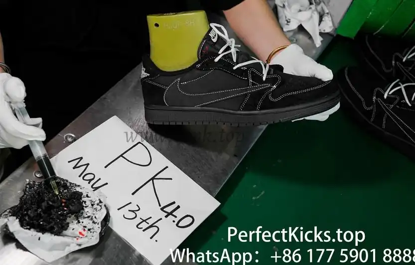 PK 4.0 Jordan 1 Retro Low OG SP Travis Scott Black Phantom RETAIL MATERIALS READY TO SHIP