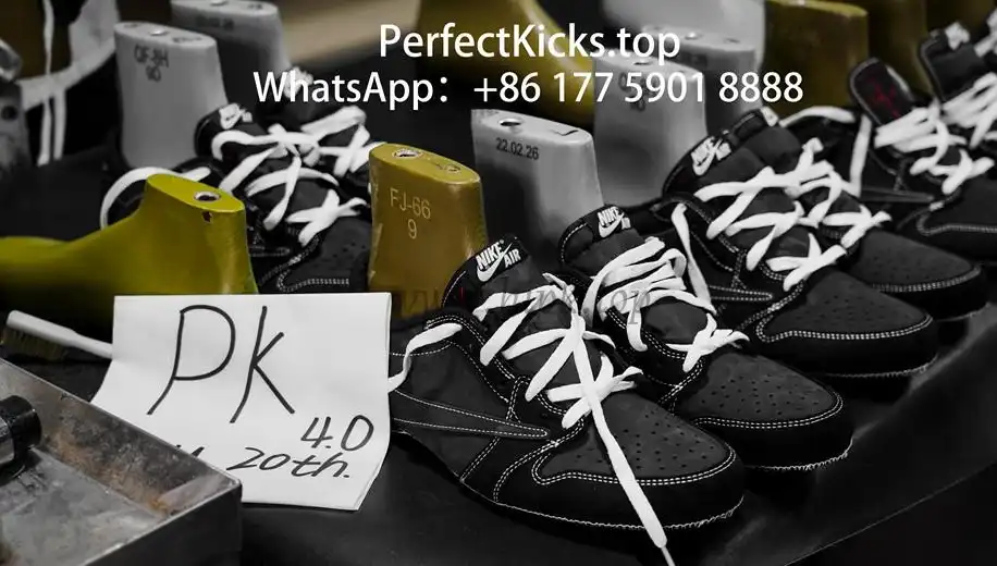 PK 4.0 Jordan 1 Retro Low OG SP Travis Scott Black Phantom RETAIL MATERIALS READY TO SHIP