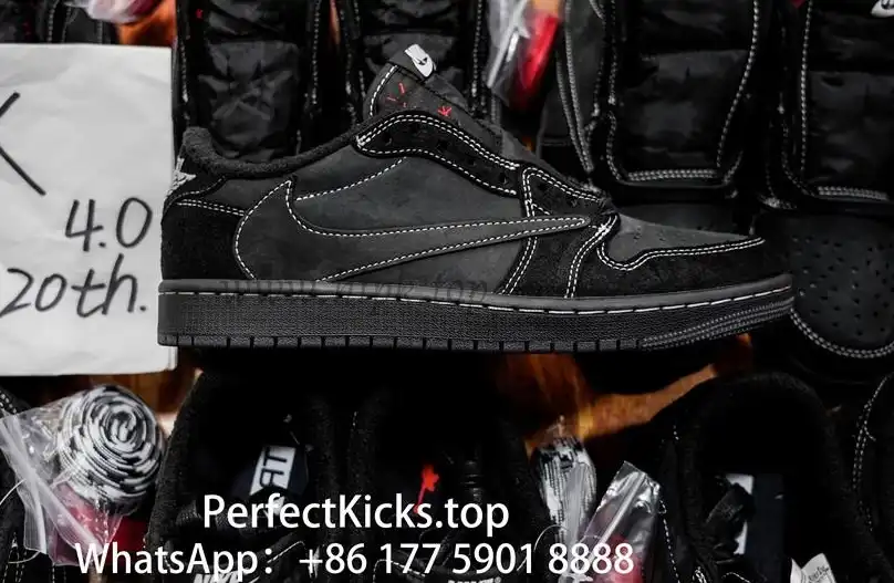 PK 4.0 Jordan 1 Retro Low OG SP Travis Scott Black Phantom RETAIL MATERIALS READY TO SHIP