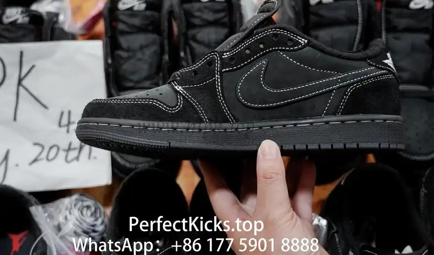 PK 4.0 Jordan 1 Retro Low OG SP Travis Scott Black Phantom RETAIL MATERIALS READY TO SHIP