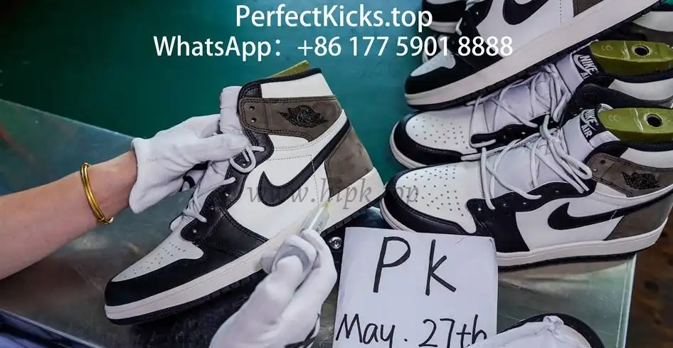 PK 4.0 Air jordan 1 High OG “Dark Mocha”retail materials ready to ship