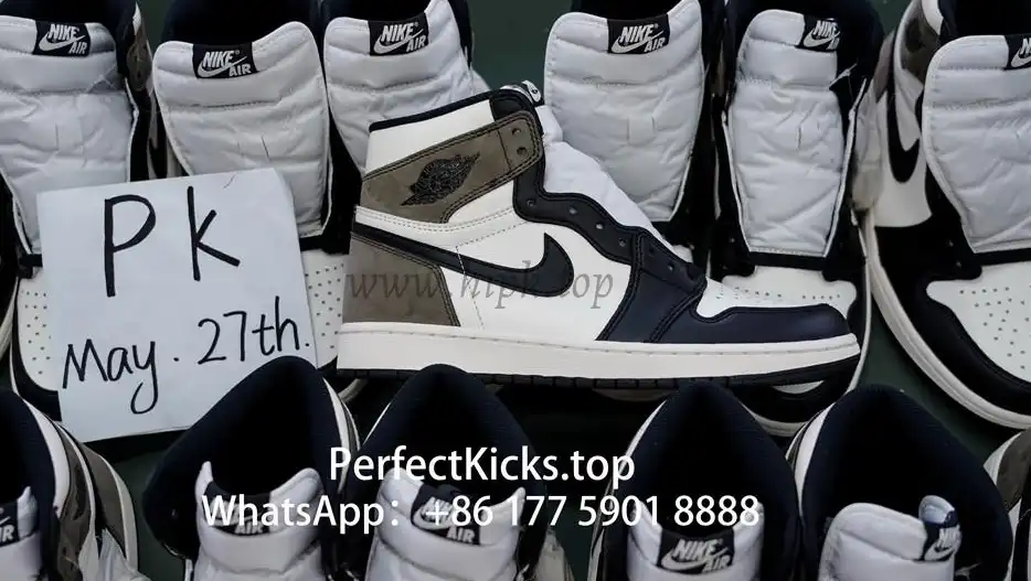 PK 4.0 Air jordan 1 High OG “Dark Mocha”retail materials ready to ship