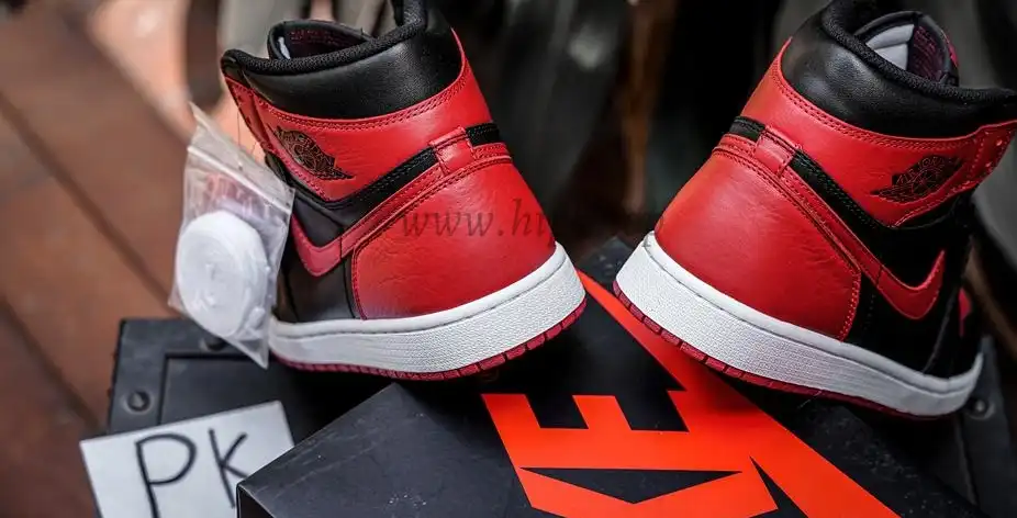 PK GOD Jordan 1 Retro High Bred Banned 2016 RETAIL MATERIALS READY TO SHIP