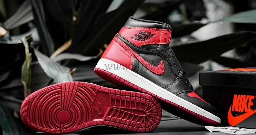 PK GOD Jordan 1 Retro High Bred Banned 2016 RETAIL MATERIALS READY TO SHIP