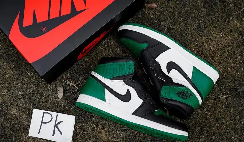 PK GOD Jordan 1 Retro High Pine Green RETAIL MATERIALS READY TO SHIP