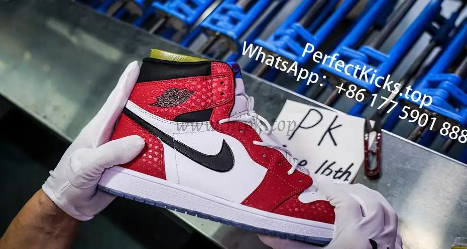 Jordan 1 Retro High Spider Man Origin Story RETAIL MATERIALS READY TO SHIP