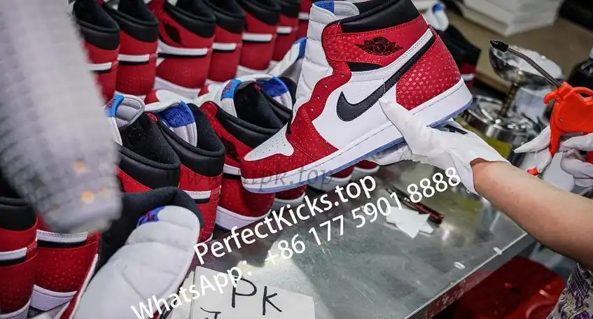 Jordan 1 Retro High Spider Man Origin Story RETAIL MATERIALS READY TO SHIP