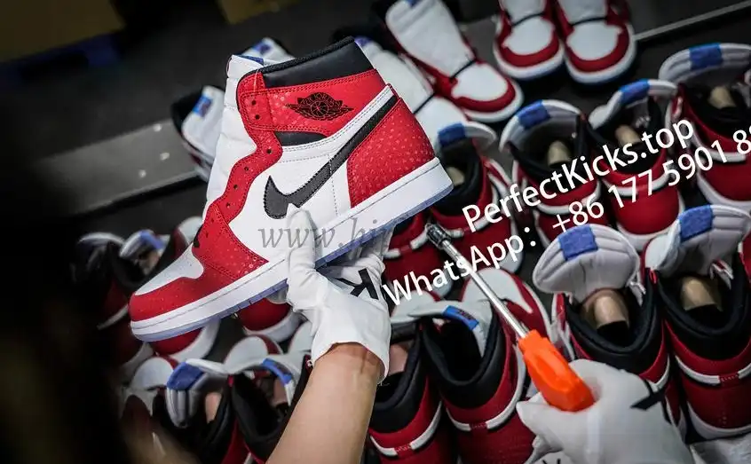 Jordan 1 Retro High Spider Man Origin Story RETAIL MATERIALS READY TO SHIP