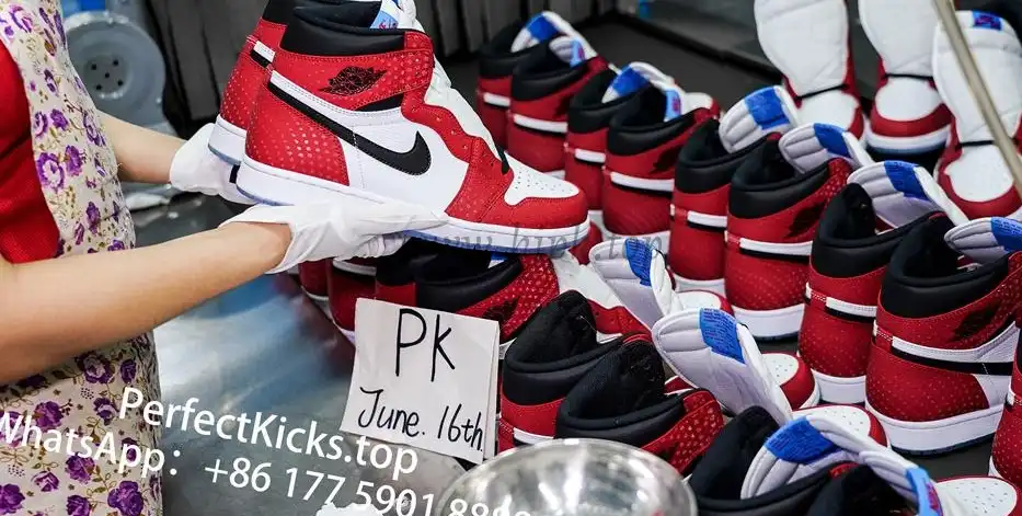 Jordan 1 Retro High Spider Man Origin Story RETAIL MATERIALS READY TO SHIP