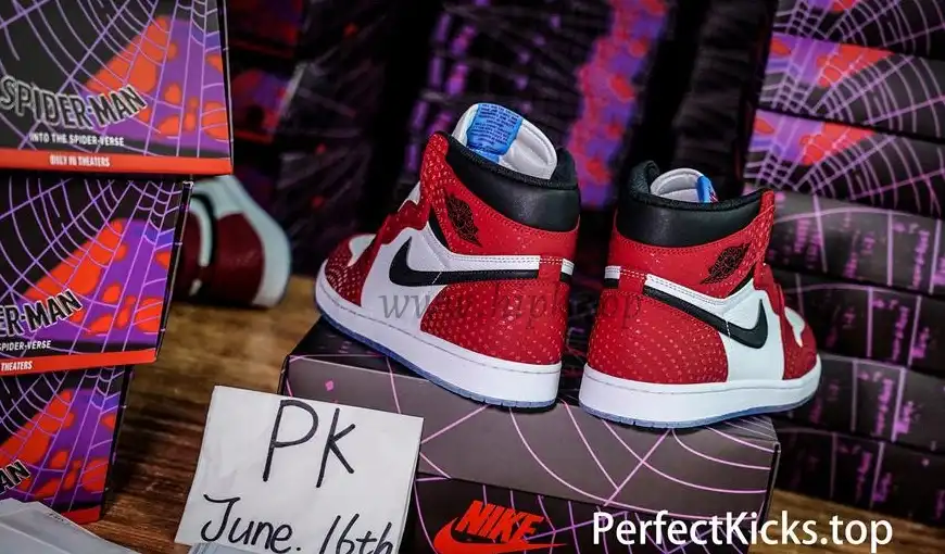 Jordan 1 Retro High Spider Man Origin Story RETAIL MATERIALS READY TO SHIP