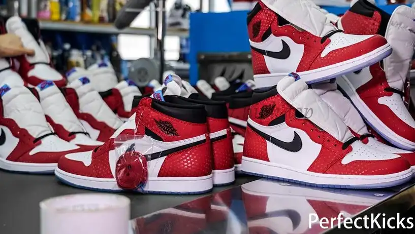 Jordan 1 Retro High Spider Man Origin Story RETAIL MATERIALS READY TO SHIP