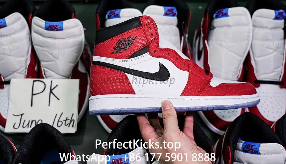 Jordan 1 Retro High Spider Man Origin Story RETAIL MATERIALS READY TO SHIP