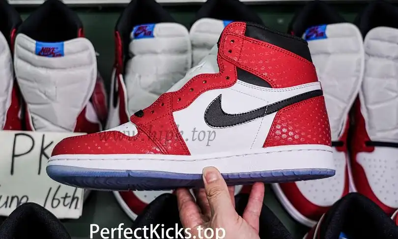 Jordan 1 Retro High Spider Man Origin Story RETAIL MATERIALS READY TO SHIP