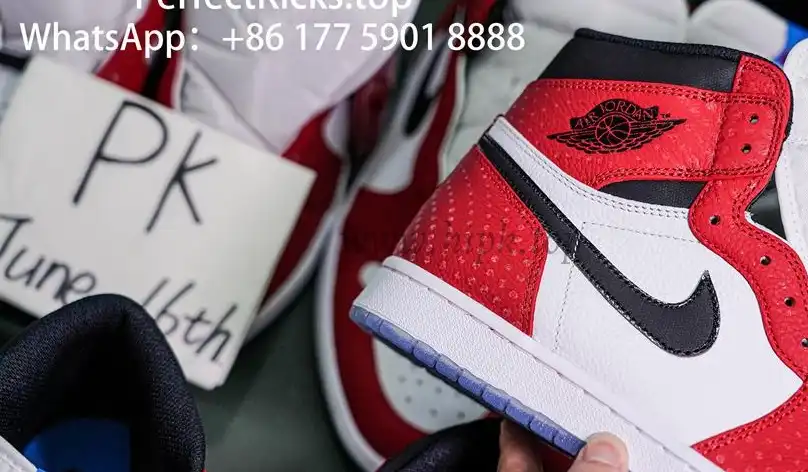 Jordan 1 Retro High Spider Man Origin Story RETAIL MATERIALS READY TO SHIP