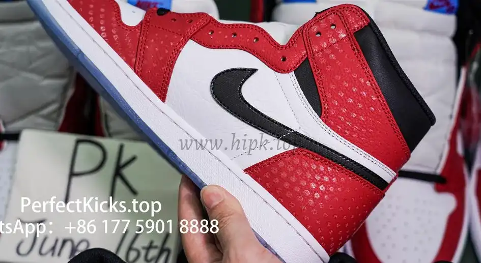 Jordan 1 Retro High Spider Man Origin Story RETAIL MATERIALS READY TO SHIP