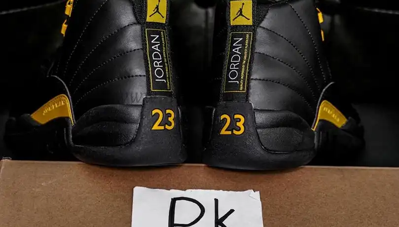 PK GOD Jordan 12 Retro Black Taxi RETAIL MATERIALS READY TO SHIP