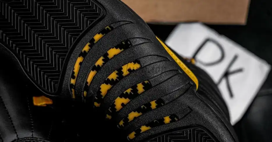 PK GOD Jordan 12 Retro Black Taxi RETAIL MATERIALS READY TO SHIP