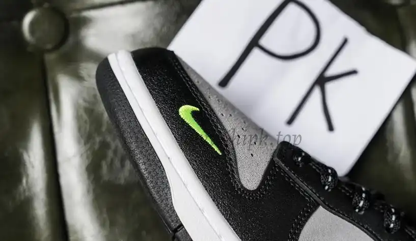 PK GOD Nike Dunk Low Black Grey Green Strike RETAIL MATERIALS READY TO SHIP