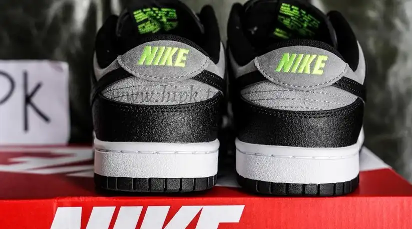 PK GOD Nike Dunk Low Black Grey Green Strike RETAIL MATERIALS READY TO SHIP