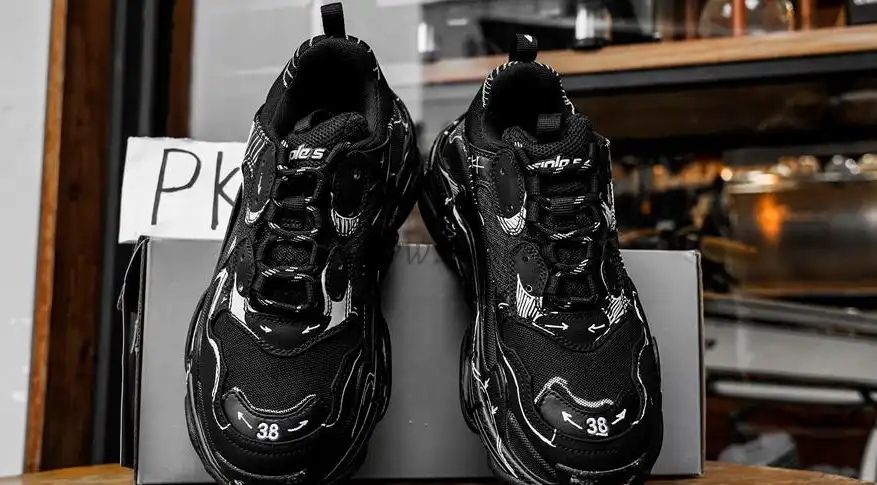 PK GOD Triple S Sketch sneakers RETAIL MATERIALS READY TO SHIP