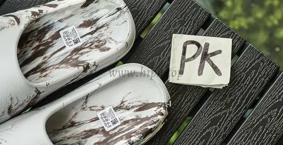 PK GOD Yeezy Slides ‘Enflame Oil’ RETAIL MATERIALS READY TO SHIP