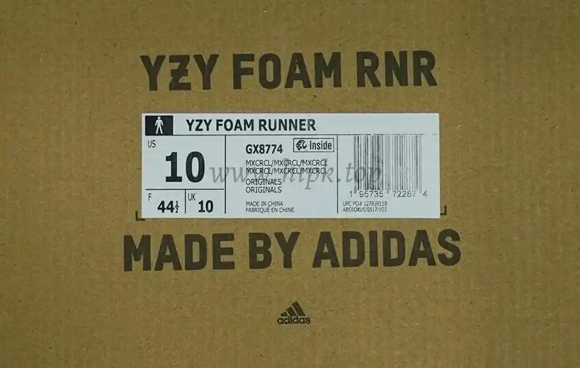 PK GOD adidas Yeezy Foam RNNR MX Cream Clay RETAIL MATERIALS READY TO SHIP