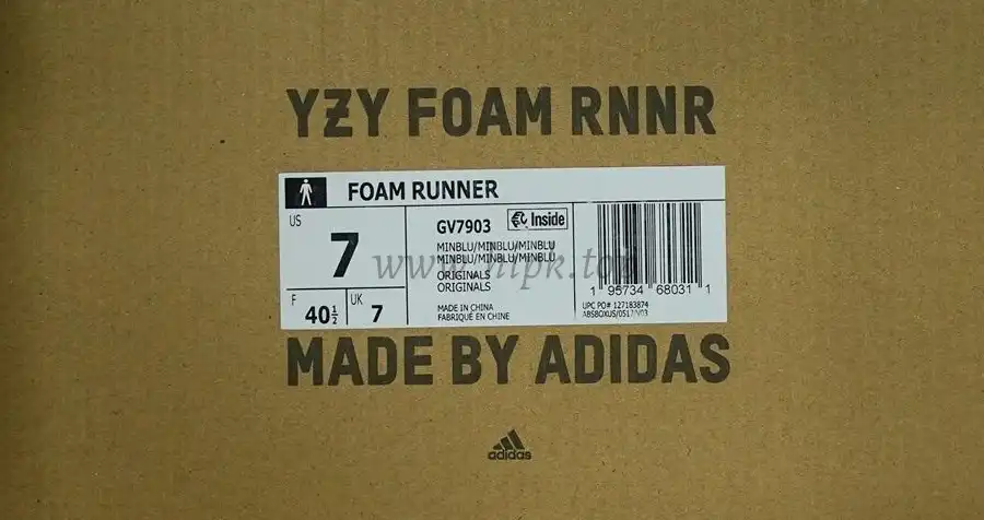 PK GOD adidas Yeezy Foam RNNR Mineral Blue RETAIL MATERIALS READY TO SHIP