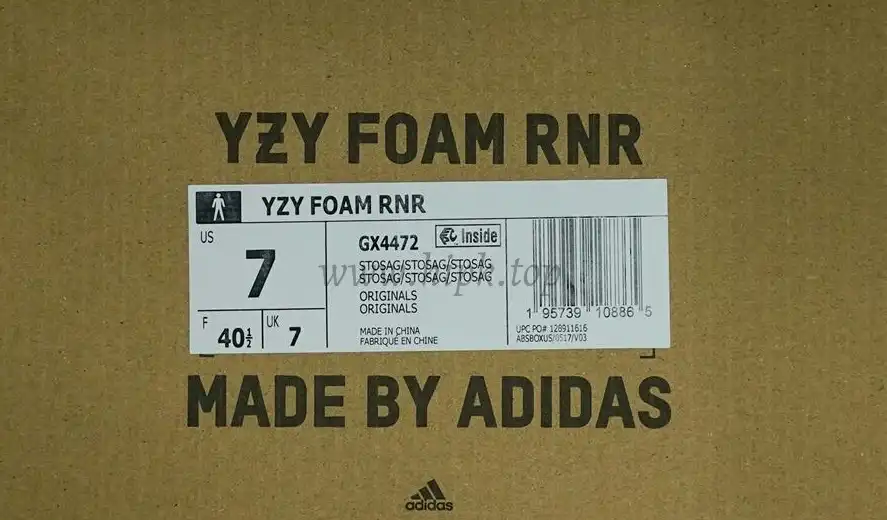 PK GOD adidas Yeezy Foam RNNR Stone Sage RETAIL MATERIALS READY TO SHIP