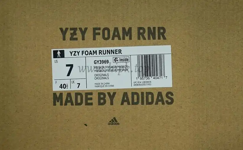 PK GOD adidas Yeezy Foam RNNRMX Sand Grey RETAIL MATERIALS READY TO SHIP