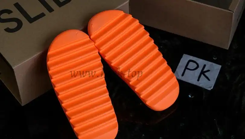 PK God Adidas Yeezy Slide Enflame Orange retail materials ready to ship