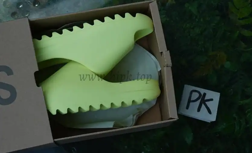 PK GOD adidas Yeezy Slide Glow Green Glossy RETAIL MATERIALS READY TO SHIP