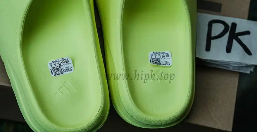 PK GOD adidas Yeezy Slide Glow Green Glossy RETAIL MATERIALS READY TO SHIP