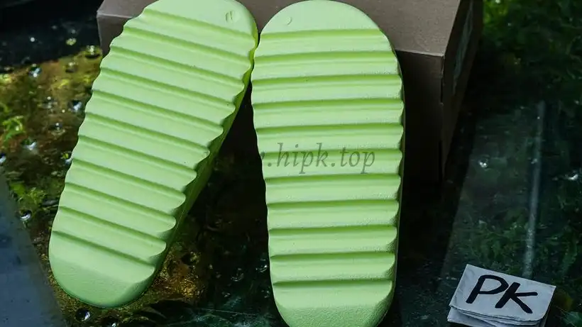 PK GOD adidas Yeezy Slide Glow Green Glossy RETAIL MATERIALS READY TO SHIP