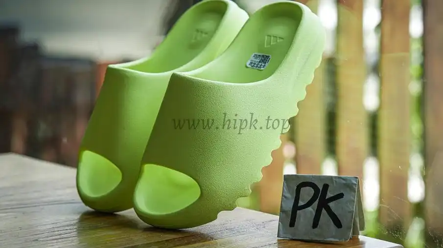 PK GOD adidas Yeezy Slide Glow Green Glossy RETAIL MATERIALS READY TO SHIP