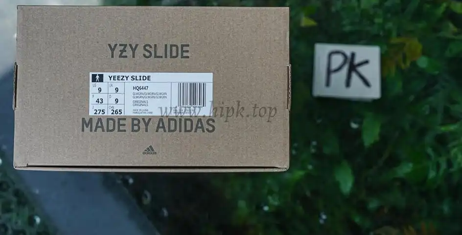 PK GOD adidas Yeezy Slide Glow Green Glossy RETAIL MATERIALS READY TO SHIP