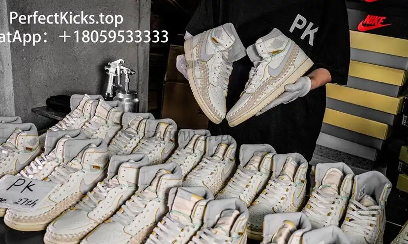 PK GOD Jordan 1 Retro High OG SPUnion Woven Sail RETAIL MATERIALS READY TO SHIP