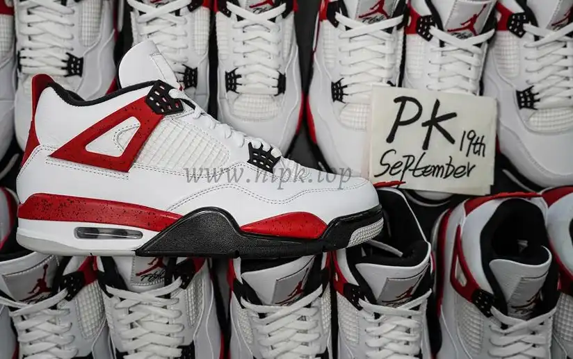 PK GOD Jordan 4 Retro Red Cement RETAIL MATERIALS READY TO SHIP