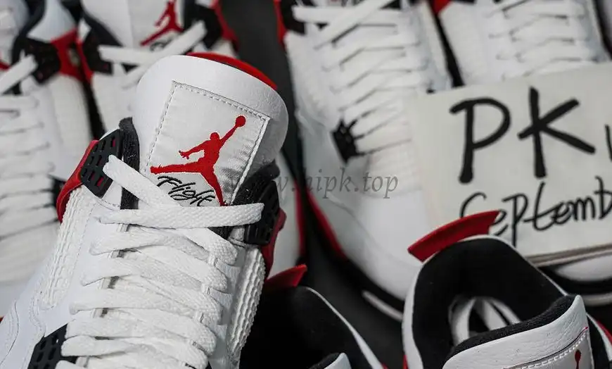 PK GOD Jordan 4 Retro Red Cement RETAIL MATERIALS READY TO SHIP